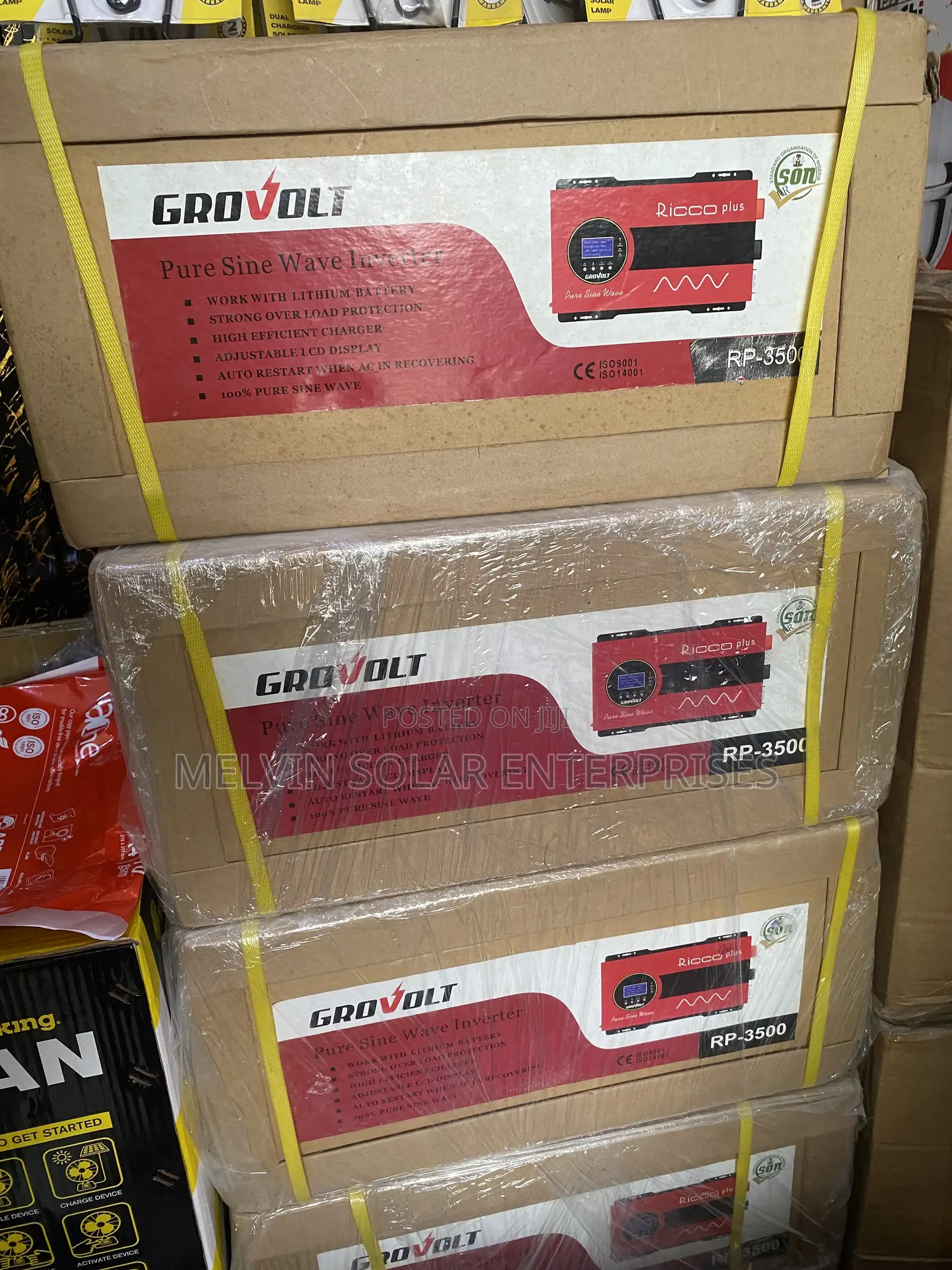 3.5kva 24v Grovolt Ricco Plus Solar Pure Sine Wave Inverter Available