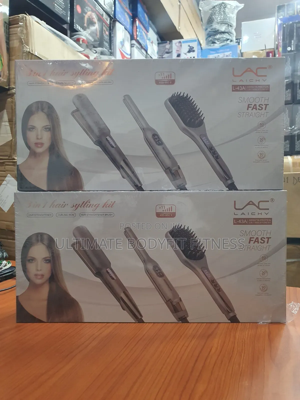 Brand New Lac Professional 3in1 Hair Styling Straightener L-43
Kit