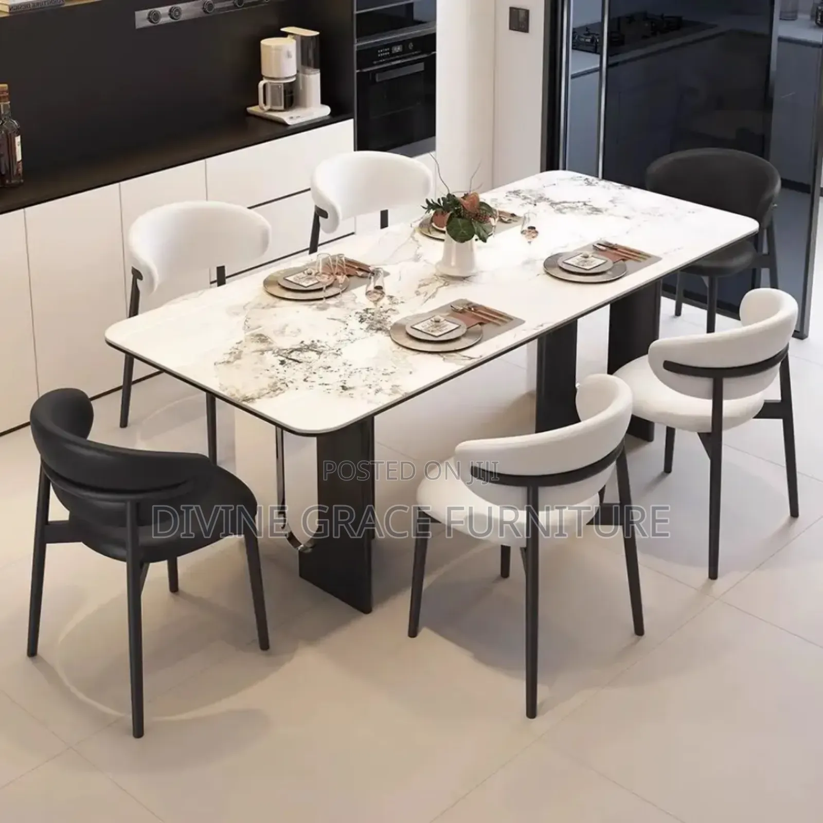 6 Seaters Contemporary Dining Table