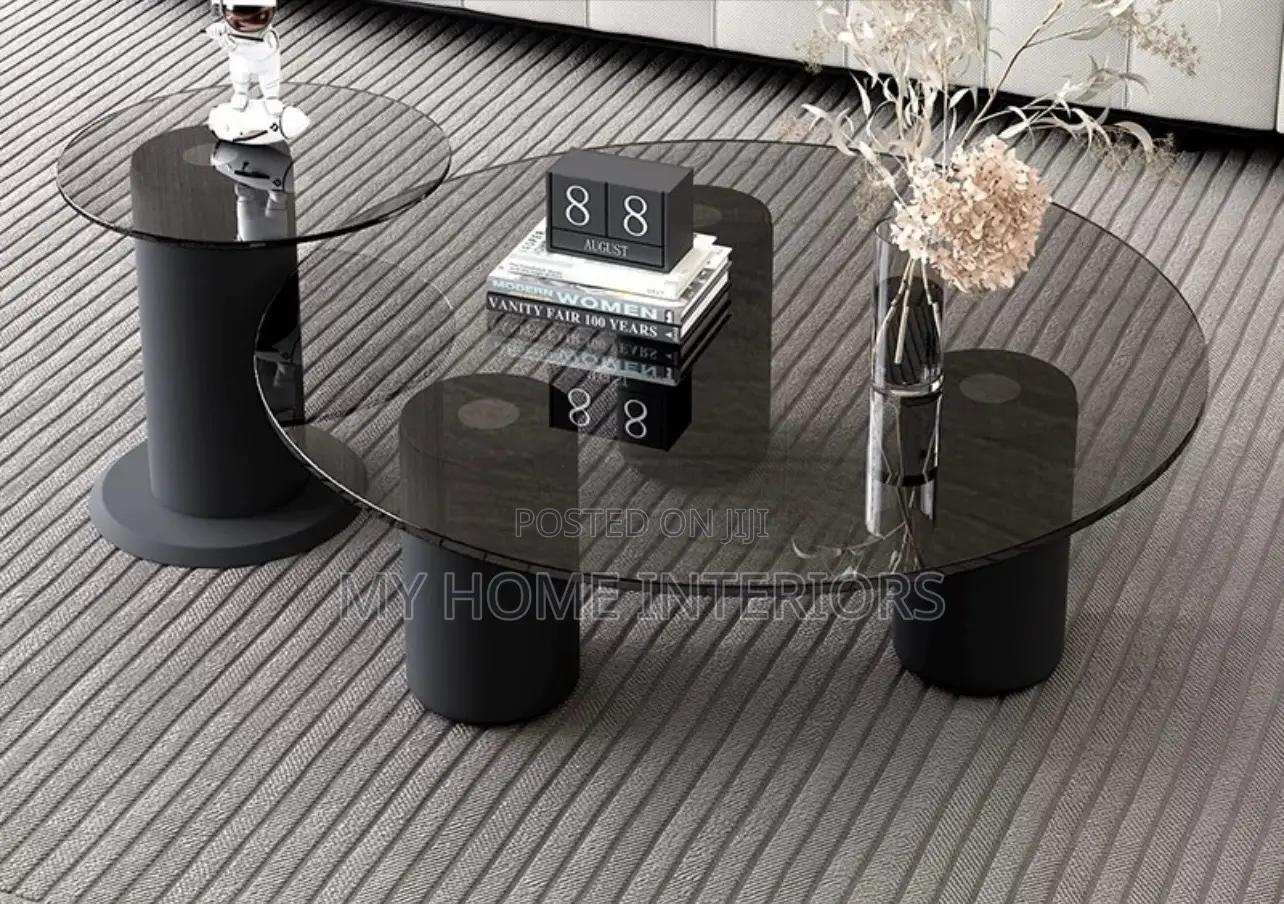 Glass Top 2in1 Round Center Piece