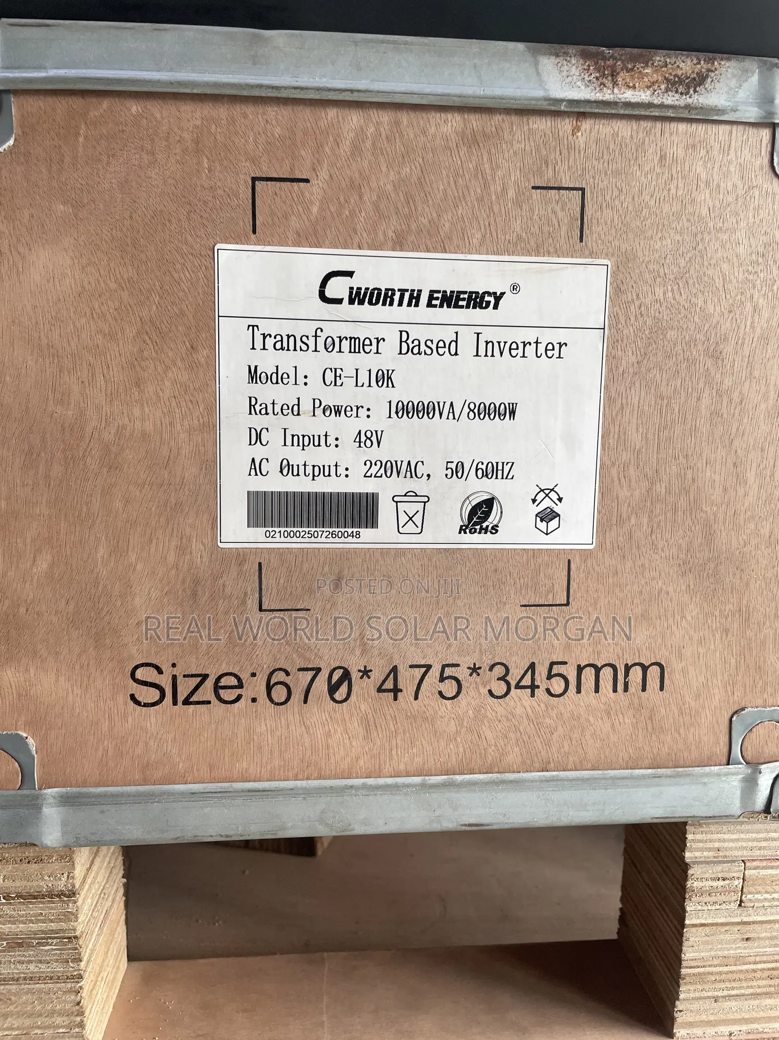 10kva Cworth Pure Sine Wave Inverter (Transformer Based) — Pure Copper