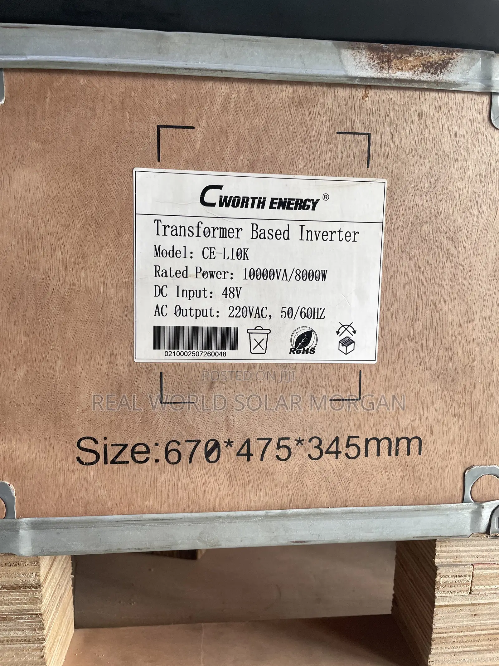 10kva Cworth Pure Sine Wave Inverter (Transformer Based) — Pure Copper