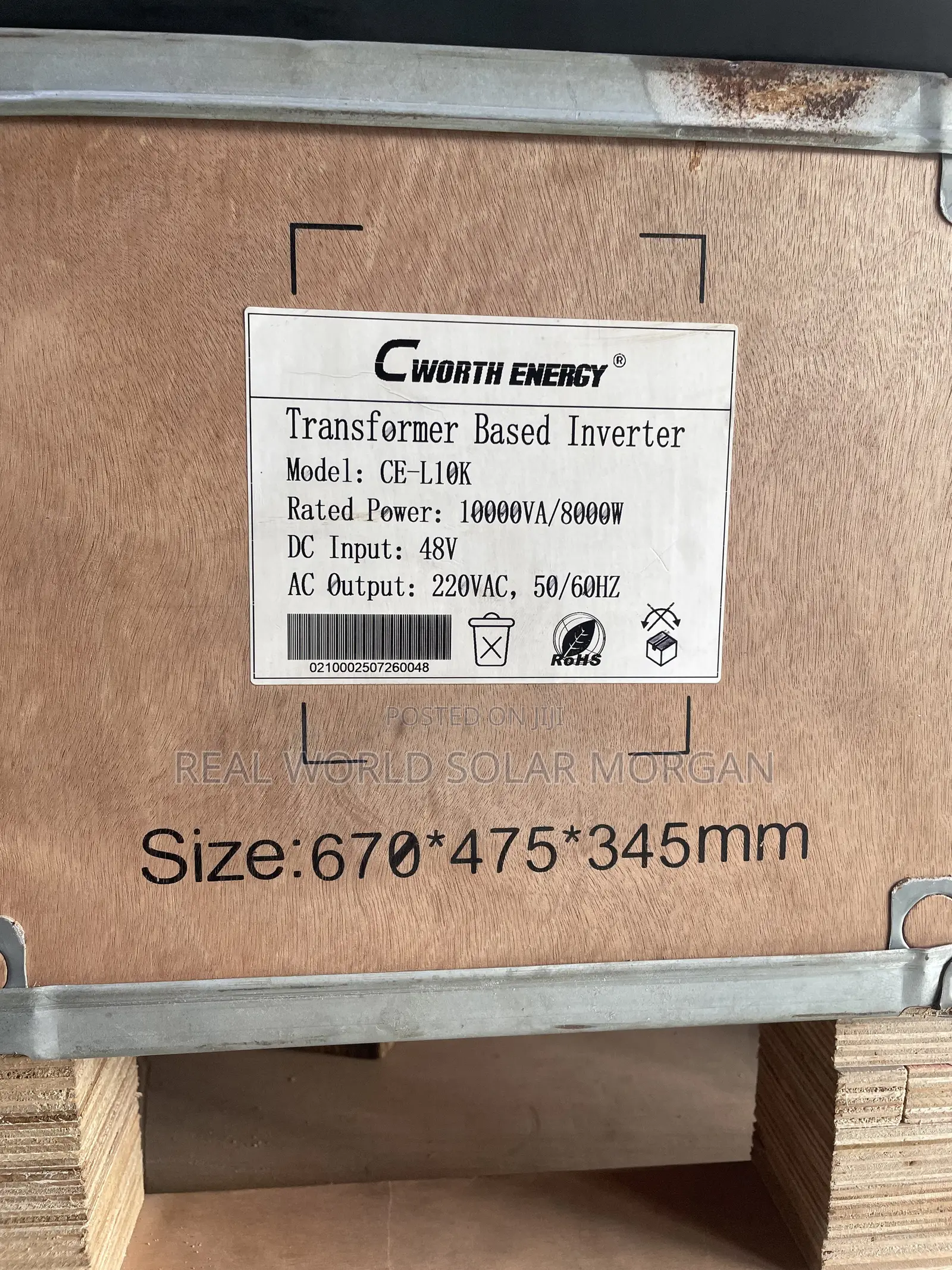 10kva Cworth Pure Sine Wave Inverter (Transformer Based) — Pure Copper