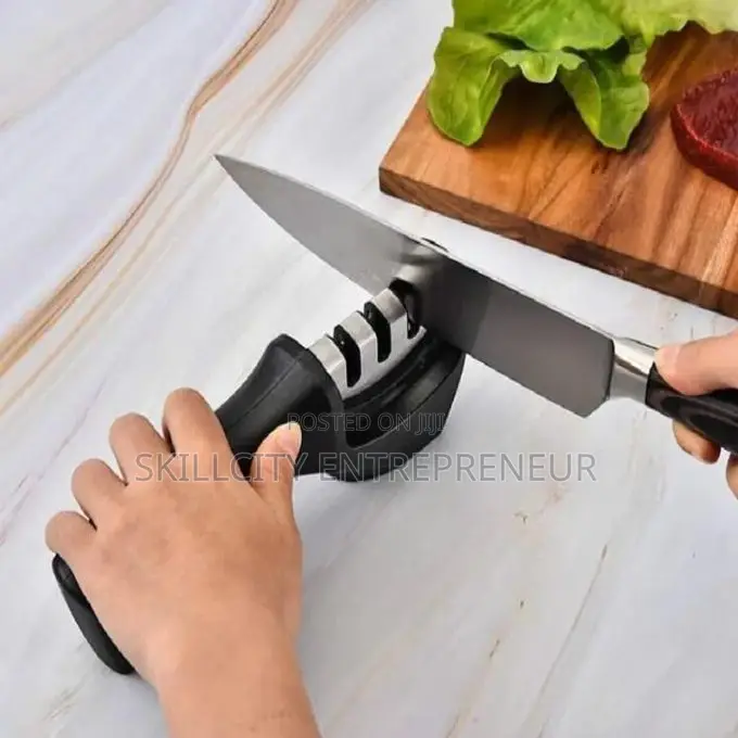 Kitchen Knife Sharpener, Scissors, and Peeler Set