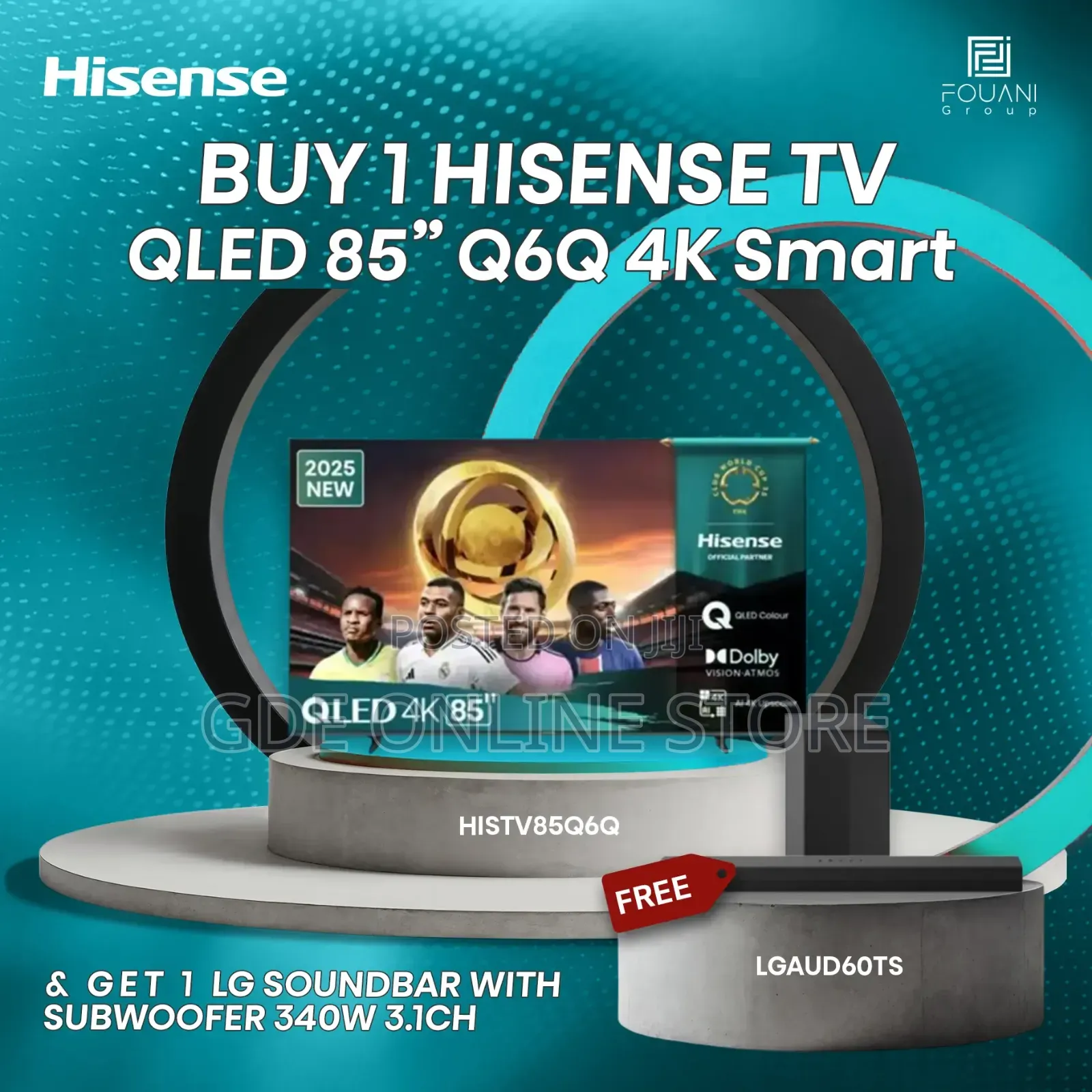 Hisense 85inch Qled Smart Tv