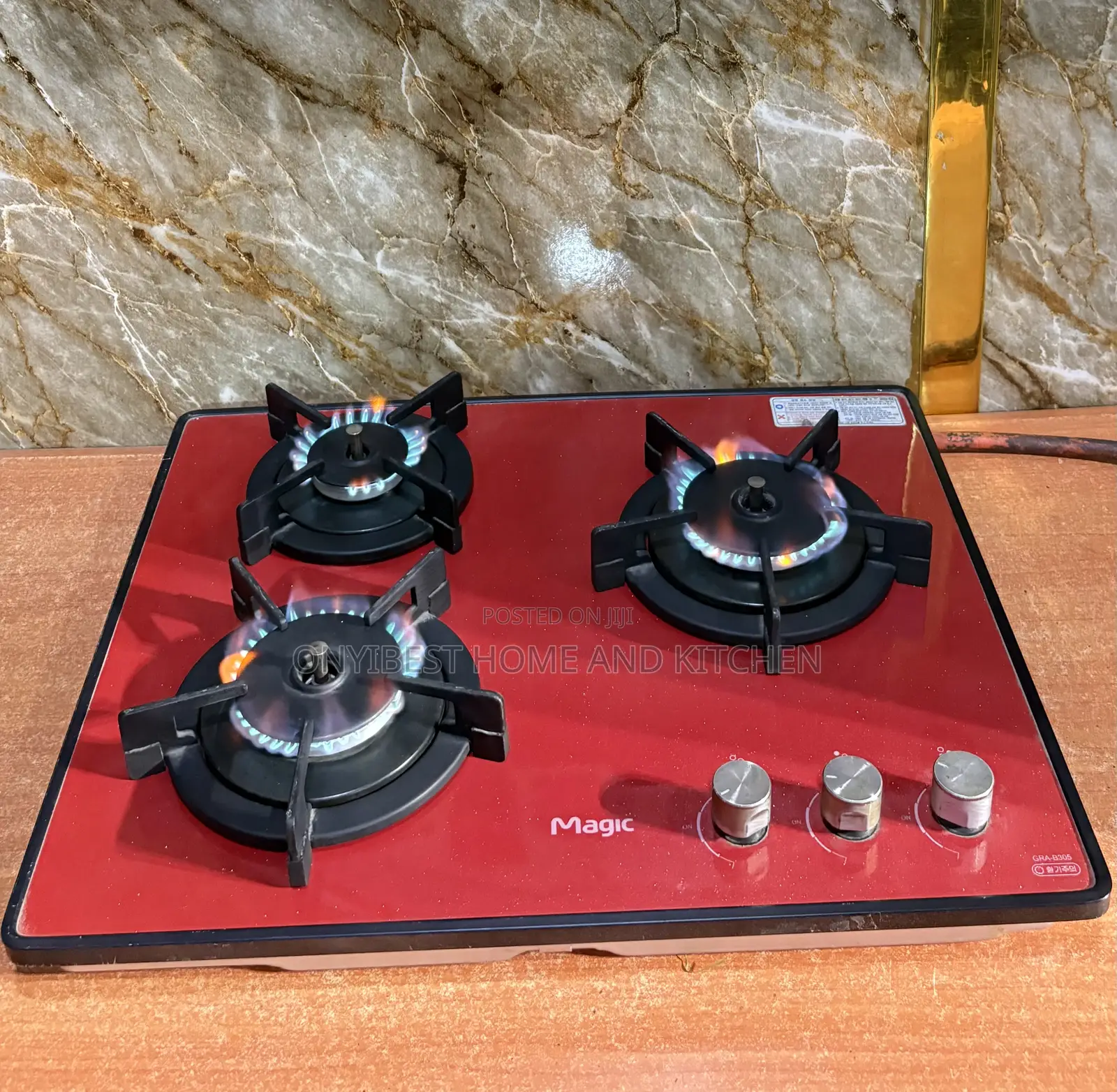 3bunners Inbuilt/Table Top Korean Used Gas Cooker