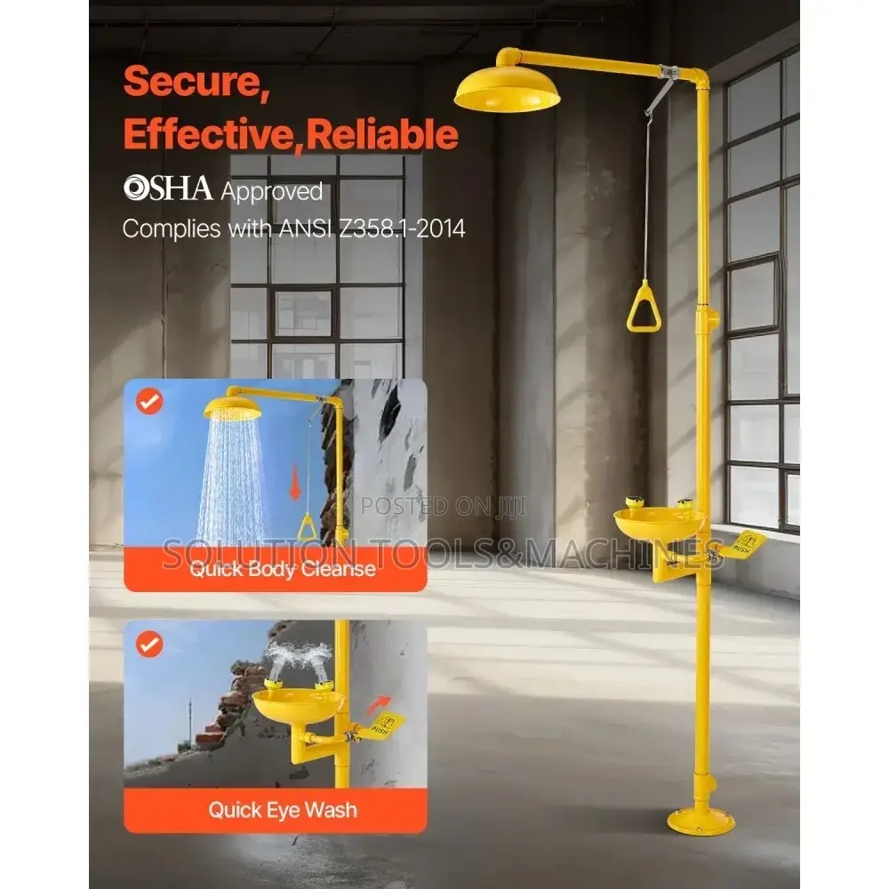 Galvanized Pipe Emergency Eyes Wash Station