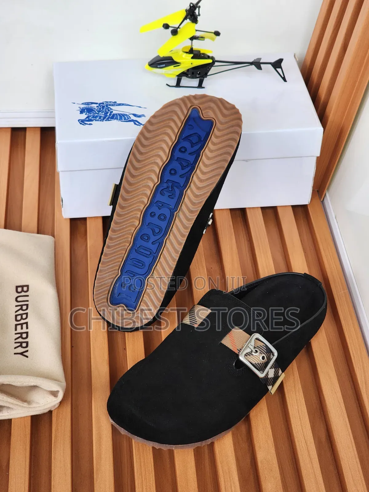 Premium Burberry Mens Half Slipper