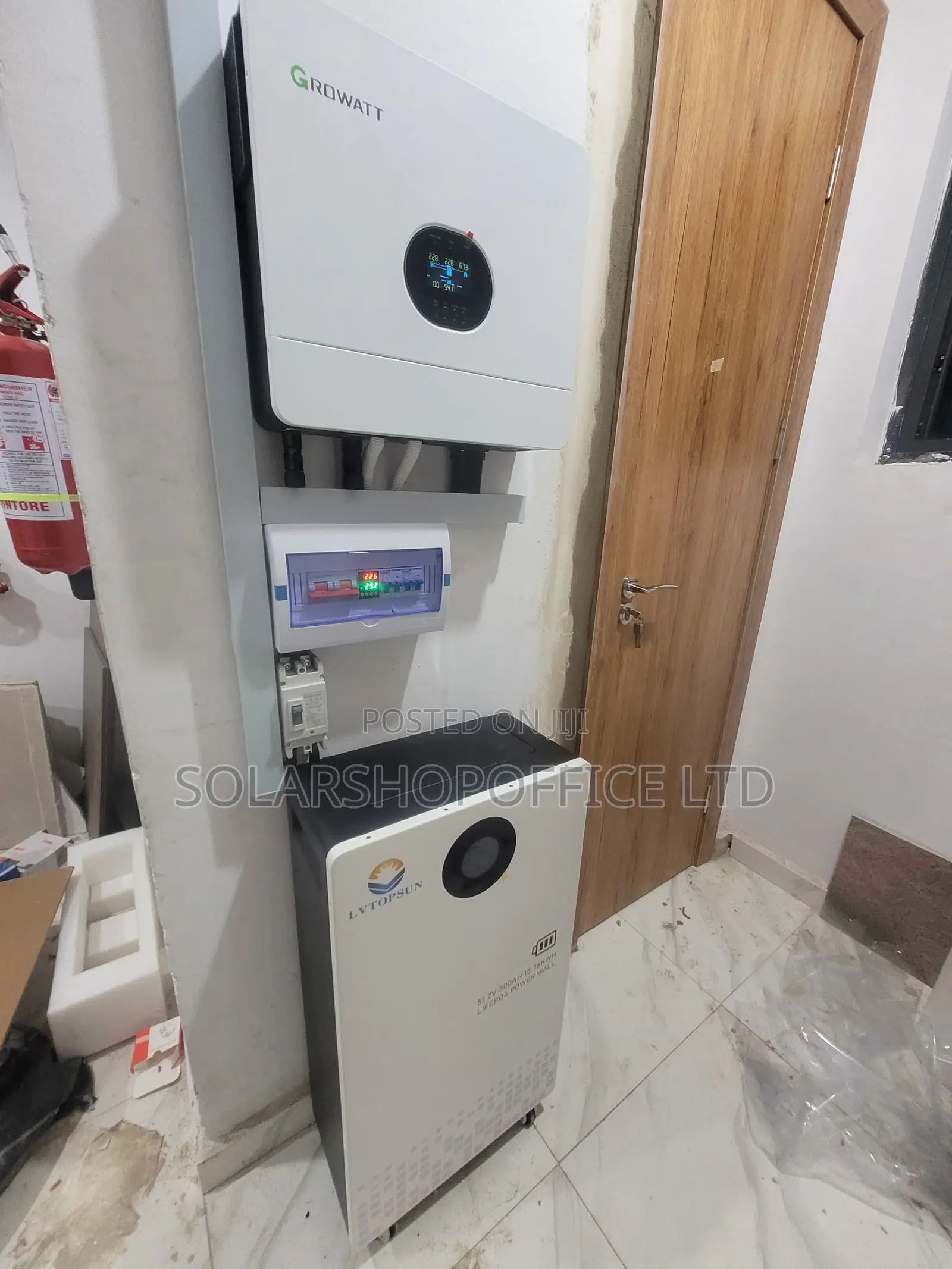 6kw Growatt Installation on 15kwh Battery
