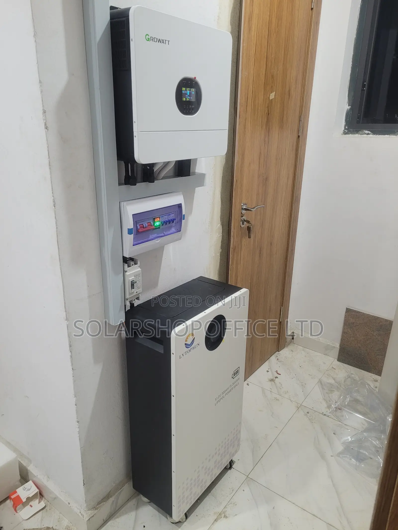 6kw Growatt Installation on 15kwh Battery