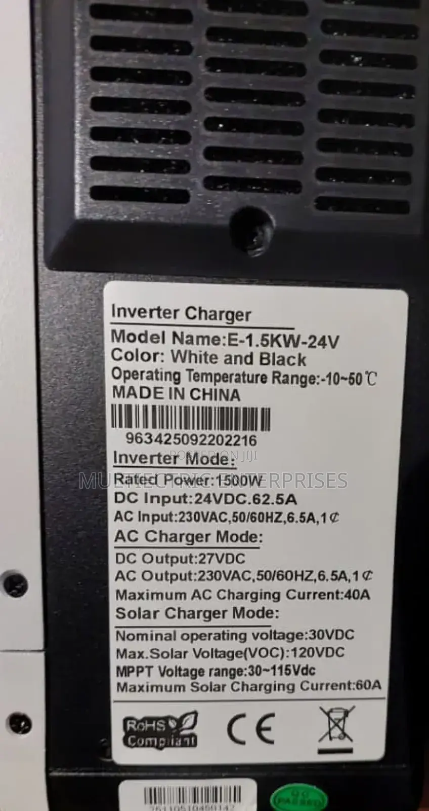 1.5kva Hybrid Inverter Solar Inverter E 1.5kva 24v