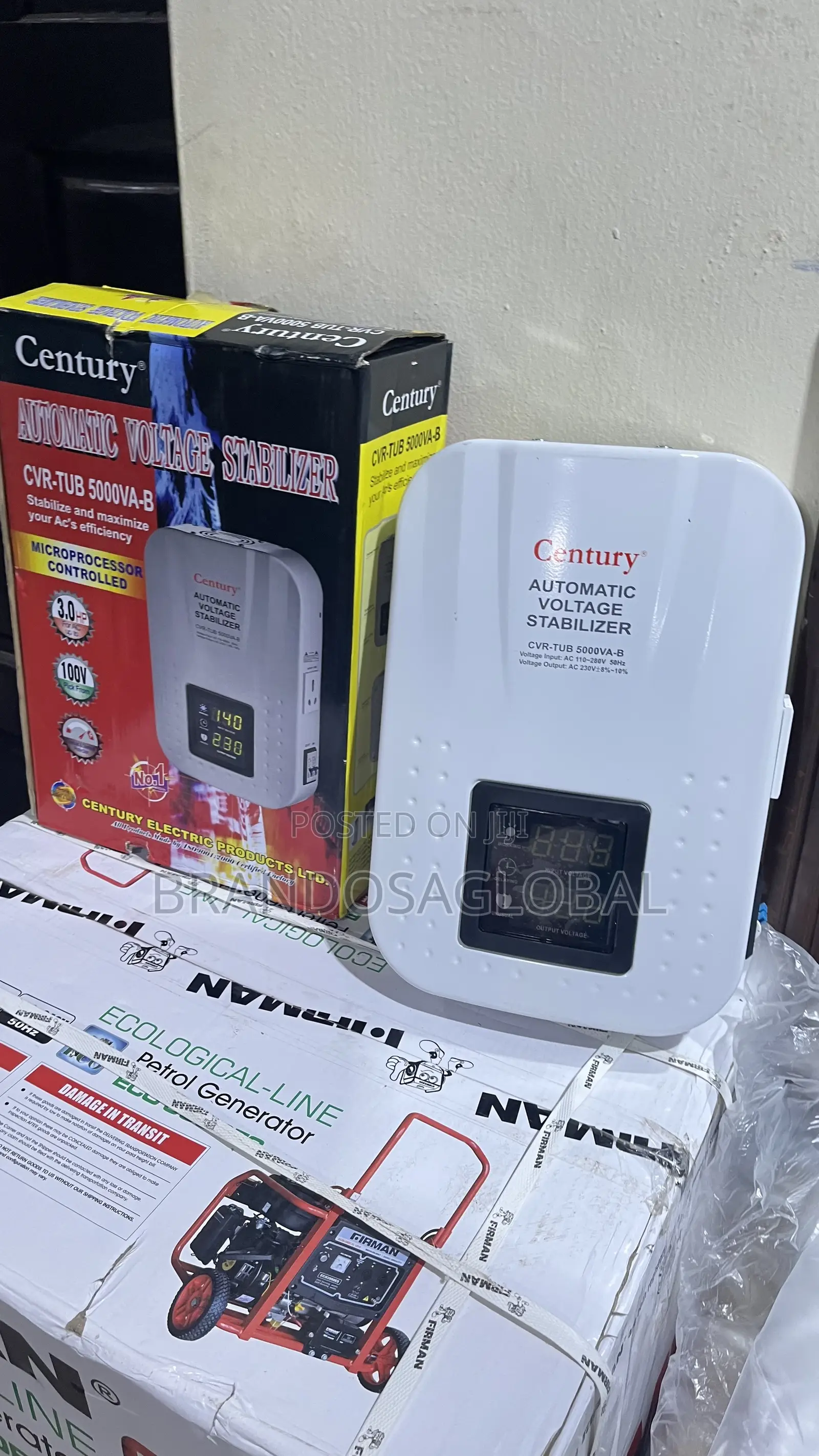 Century Stabilizer CVR-Tub-5000va-B – Fast Response Voltage Stabilizer