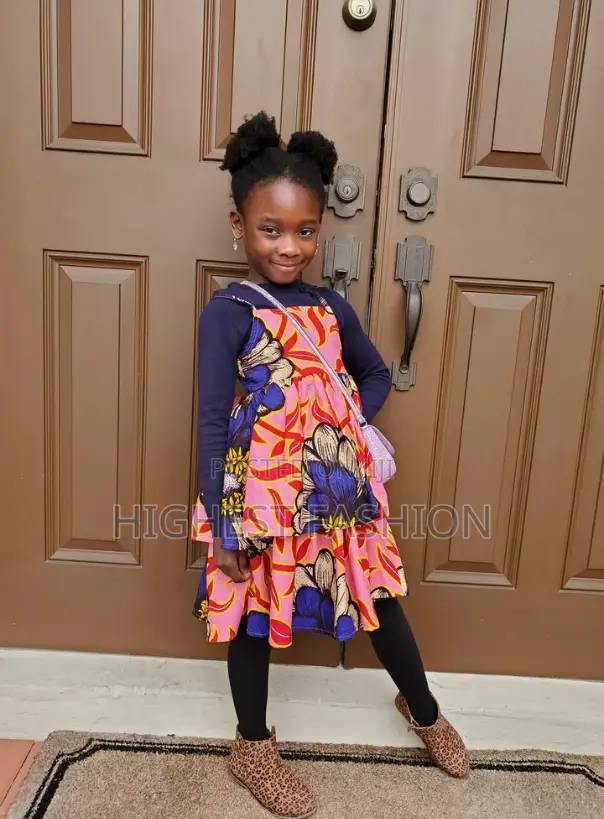 Ankara Print Overrun Dress