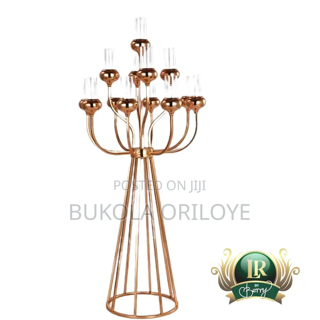 Metal 13 Arm Candelabras Centerpieces Rentals Service