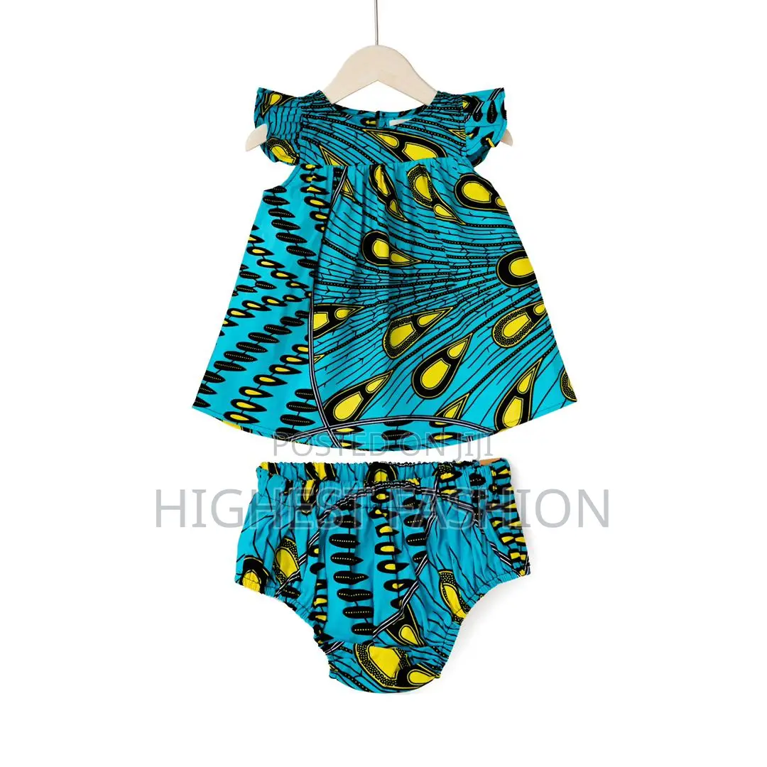 Anjola Ankara Print Unisex Baby Romper
