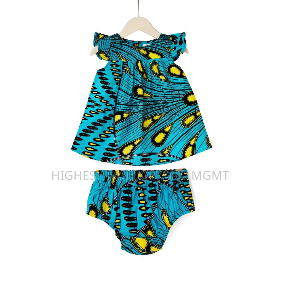 Anjola Ankara Print Unisex Baby Romper