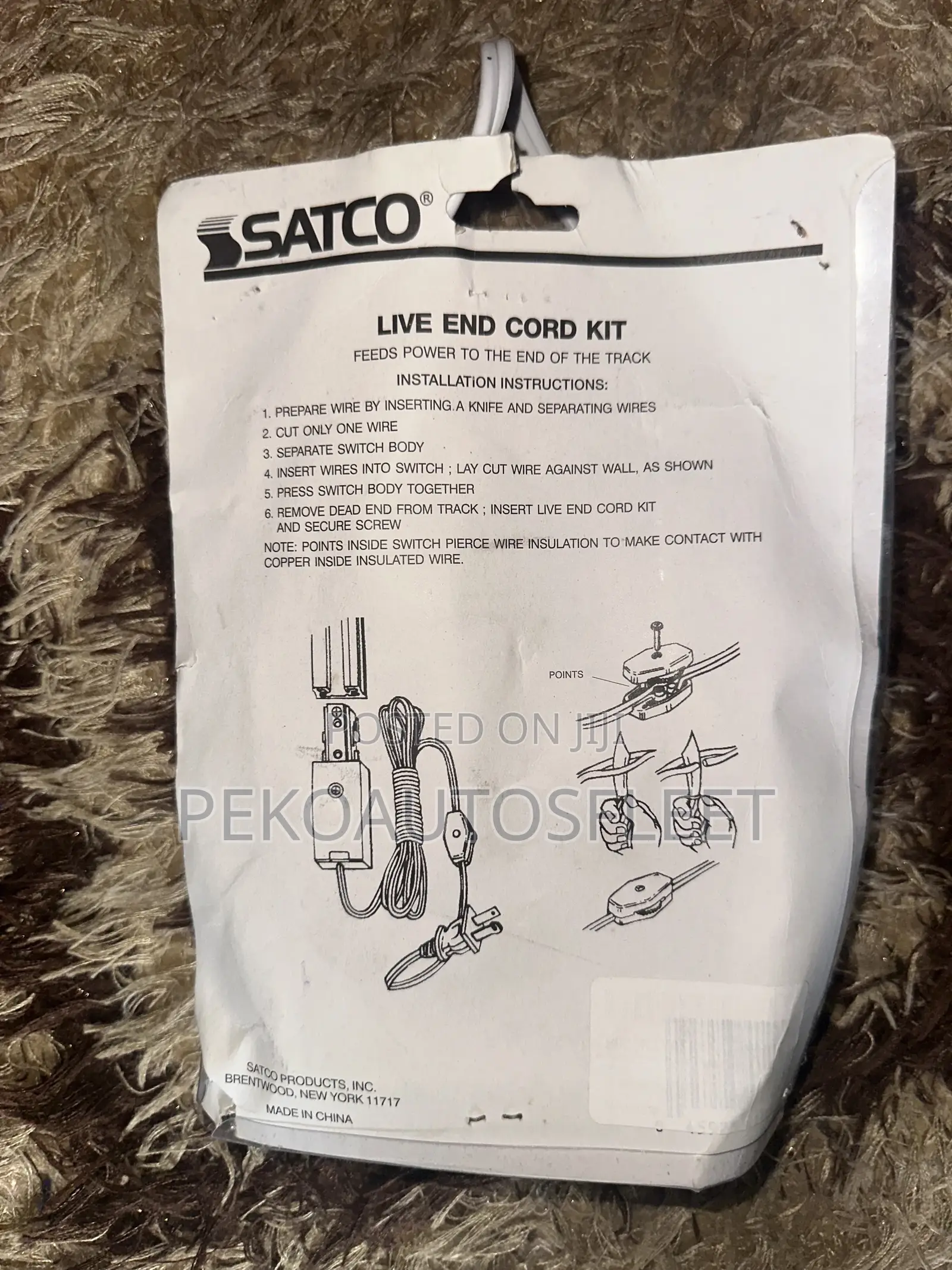 Satco Lighting Live End Cord Kit