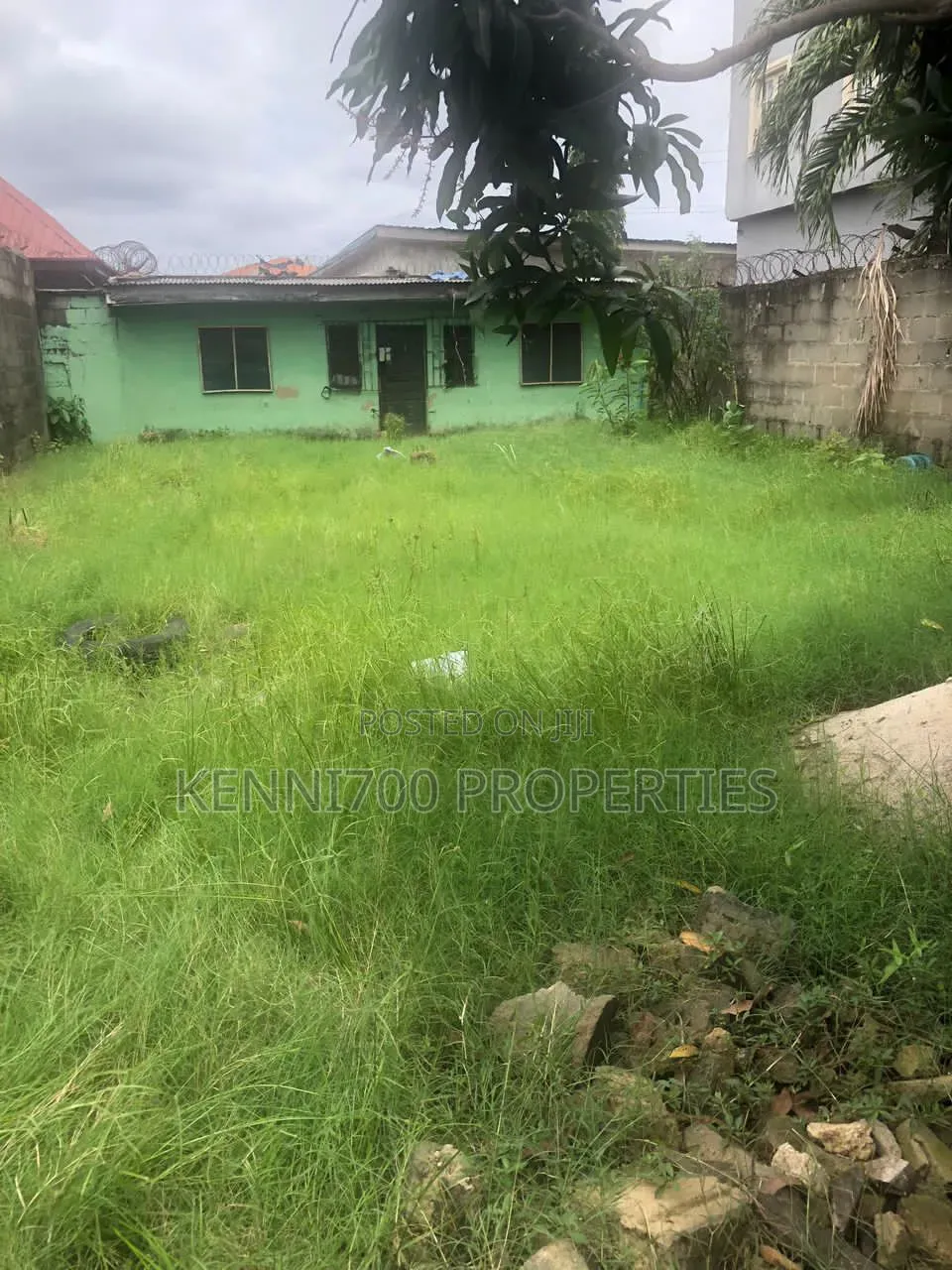 Fenced Half Plot Of Land With A Mini Flat In Ado Road Ajah