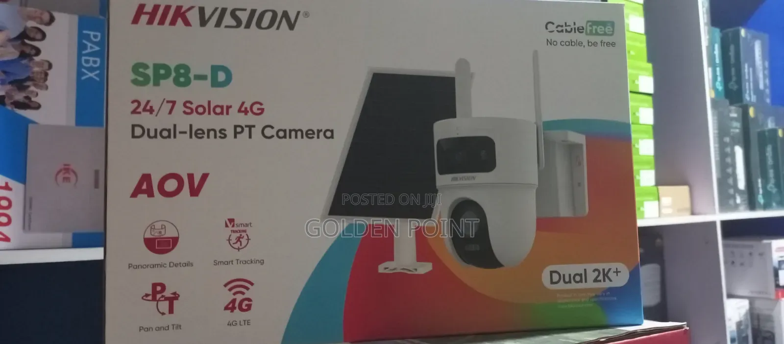 4g Solar Dual Lens Hikvision Camera. Ds-2cfspb-D/4g