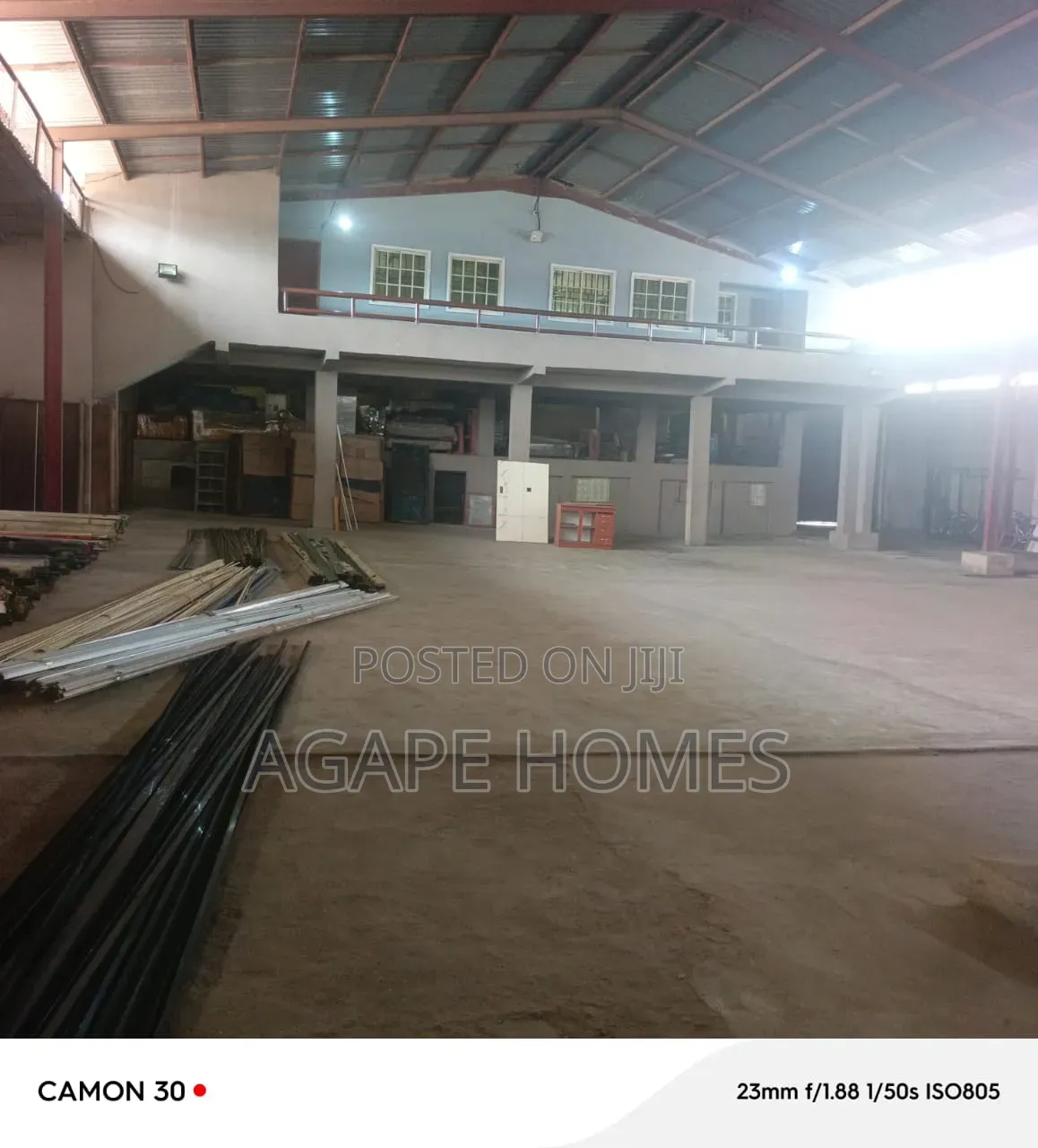 Warehouse Measuring 650m2 for Lease . Ideal for Storage Only