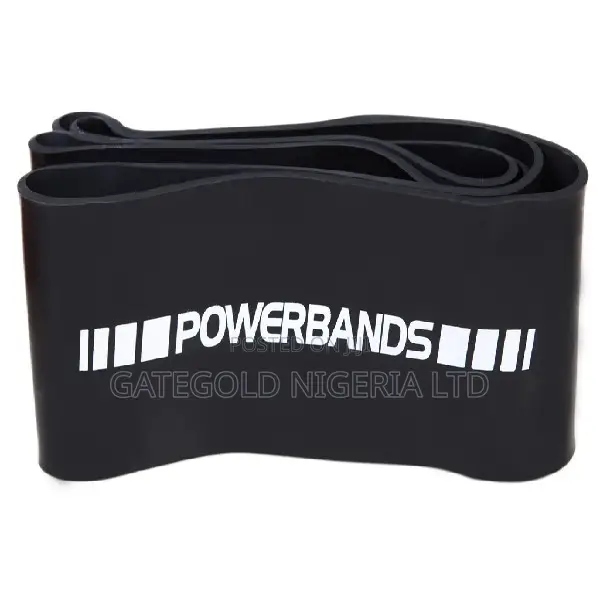 Pm220-100 Rubber Power Bands X-Heavy [Black] 100mm (Gategold)