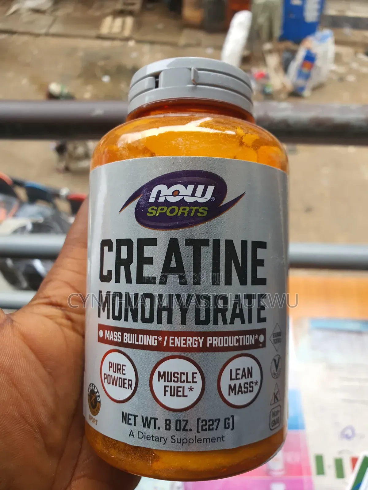 Now Sports Creatine Monohydrate, a Pure, Unflavored Powder