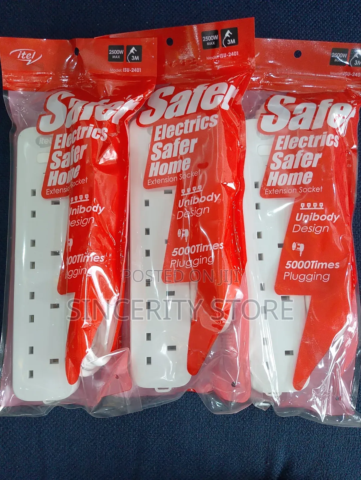 4 Ways Itel Extension Sockets (Uk Version Ports)