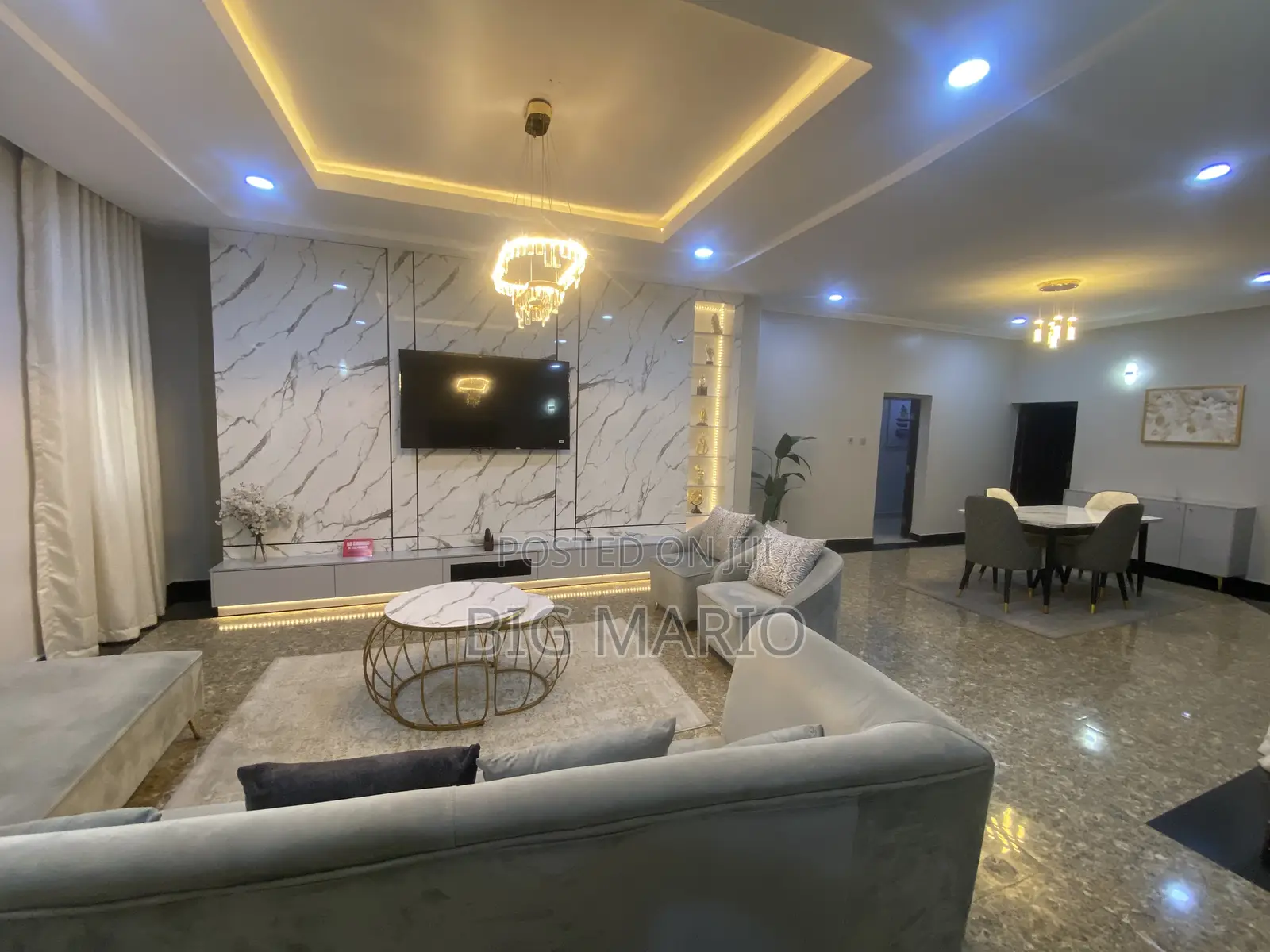 Furnished 3bdrm Apartment in Guzape for rent