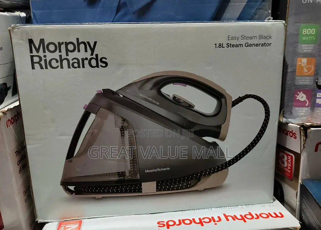 Morphy Richards Easy Steam Black 1. 8l Steam Generator