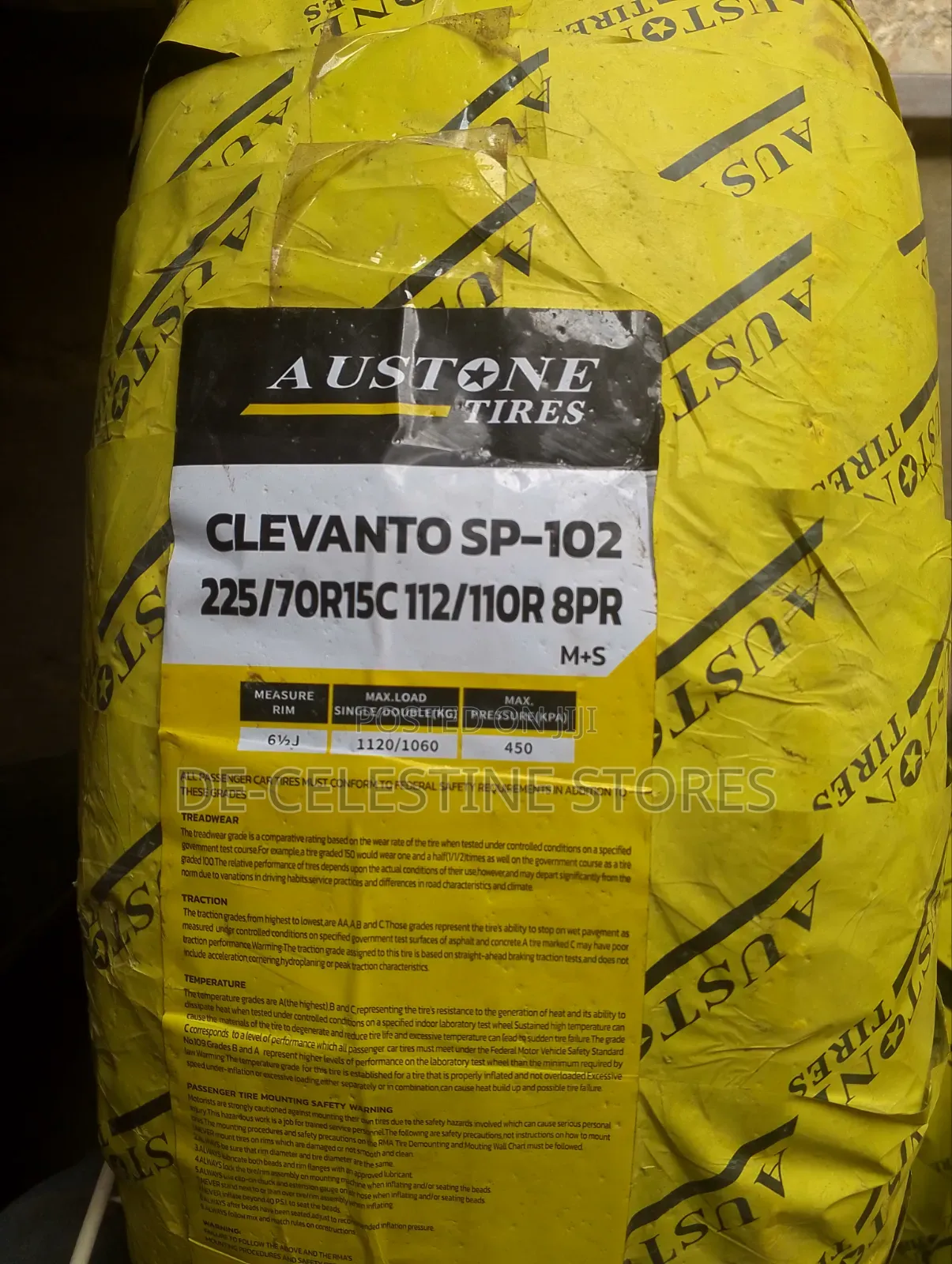 225/70-15c Austone Tyres,Bus Van Commercial Light Truck,Brand New
