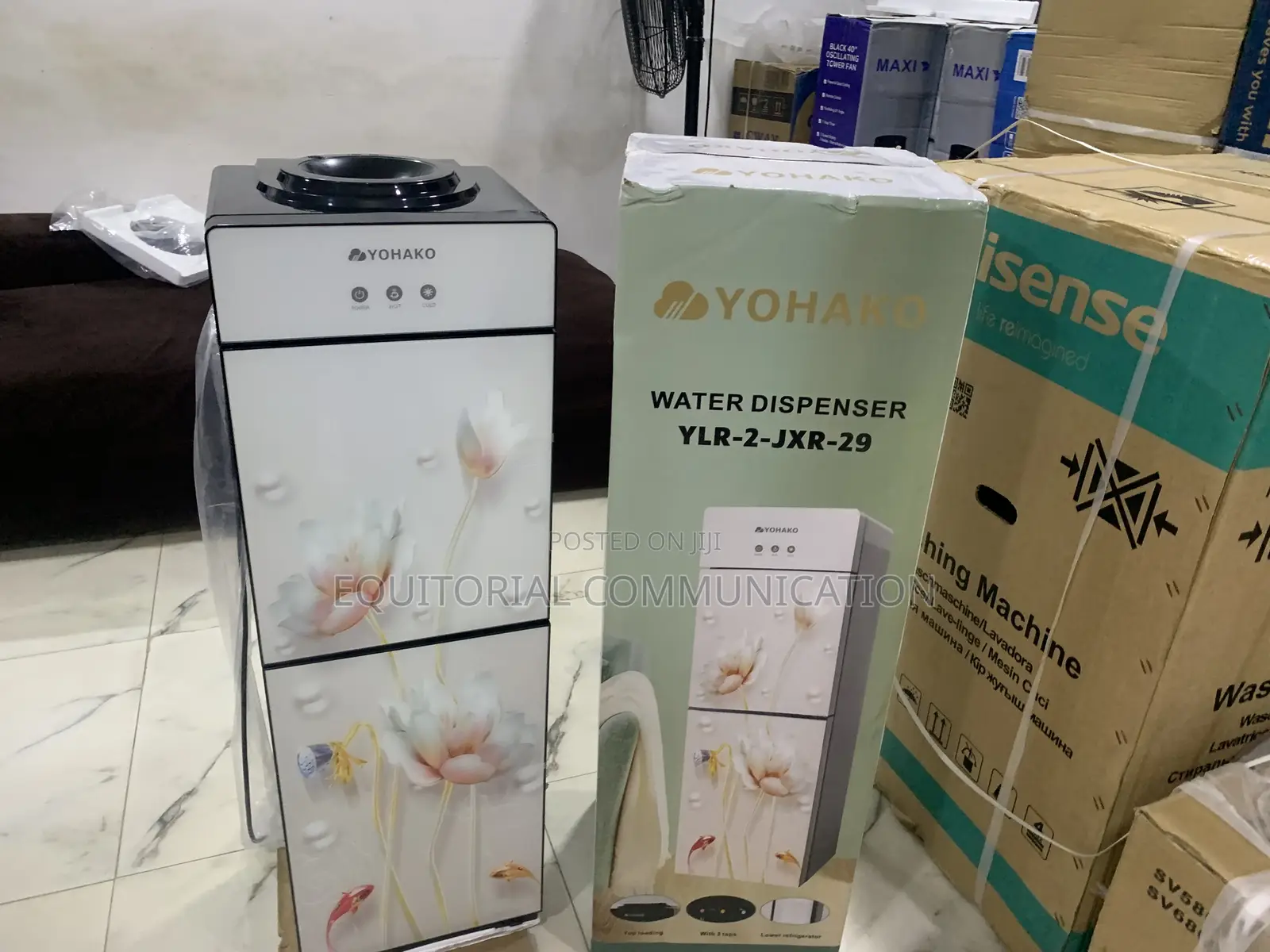Yohako Ylr-2jxr-29 Hot Cold Water Dispenser With Refrigerator