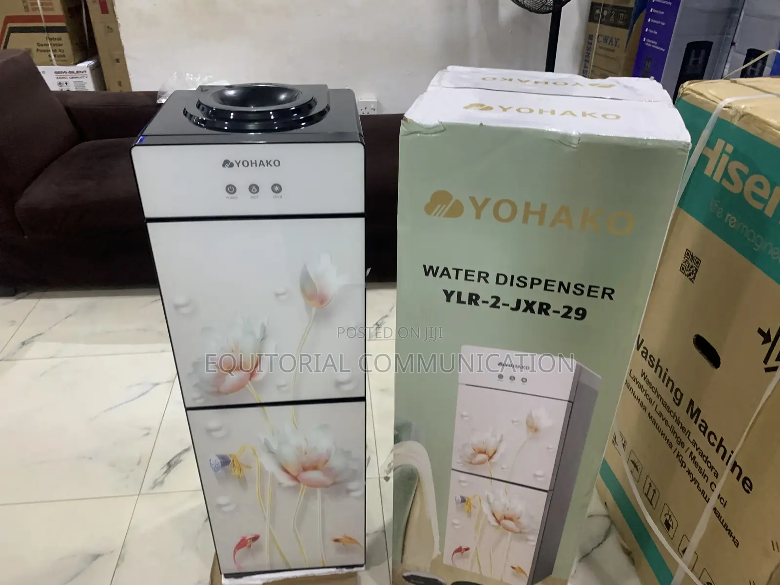 Yohako Ylr-2jxr-29 Hot Cold Water Dispenser With Refrigerator