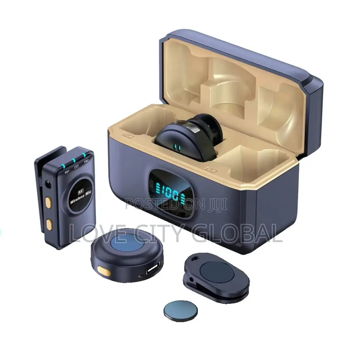 Q8 Pro Dual Anc Microphone Clip-on Magnetic Mic Case -camera, Phones
