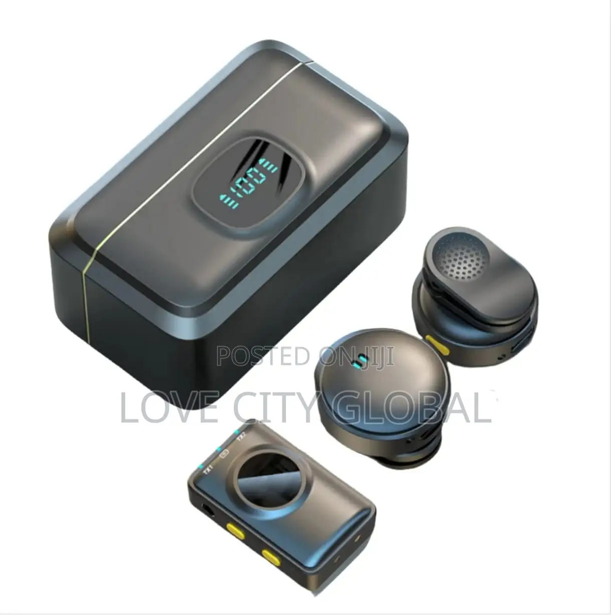 Q8 Pro Dual Anc Microphone Clip-on Magnetic Mic Case -camera, Phones