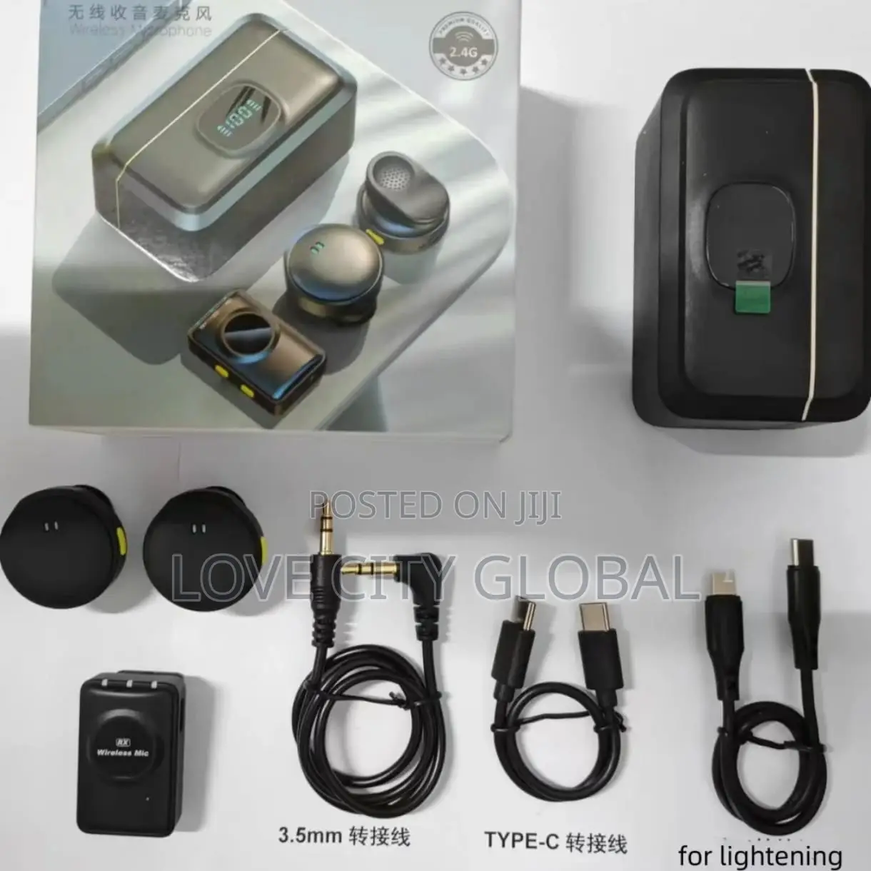 Q8 Pro Dual Anc Microphone Clip-on Magnetic Mic Case -camera, Phones