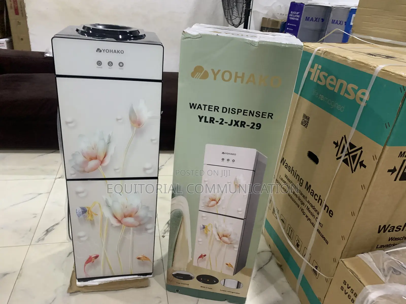Yohako Hot Cold Water Cooler With Refrigerator