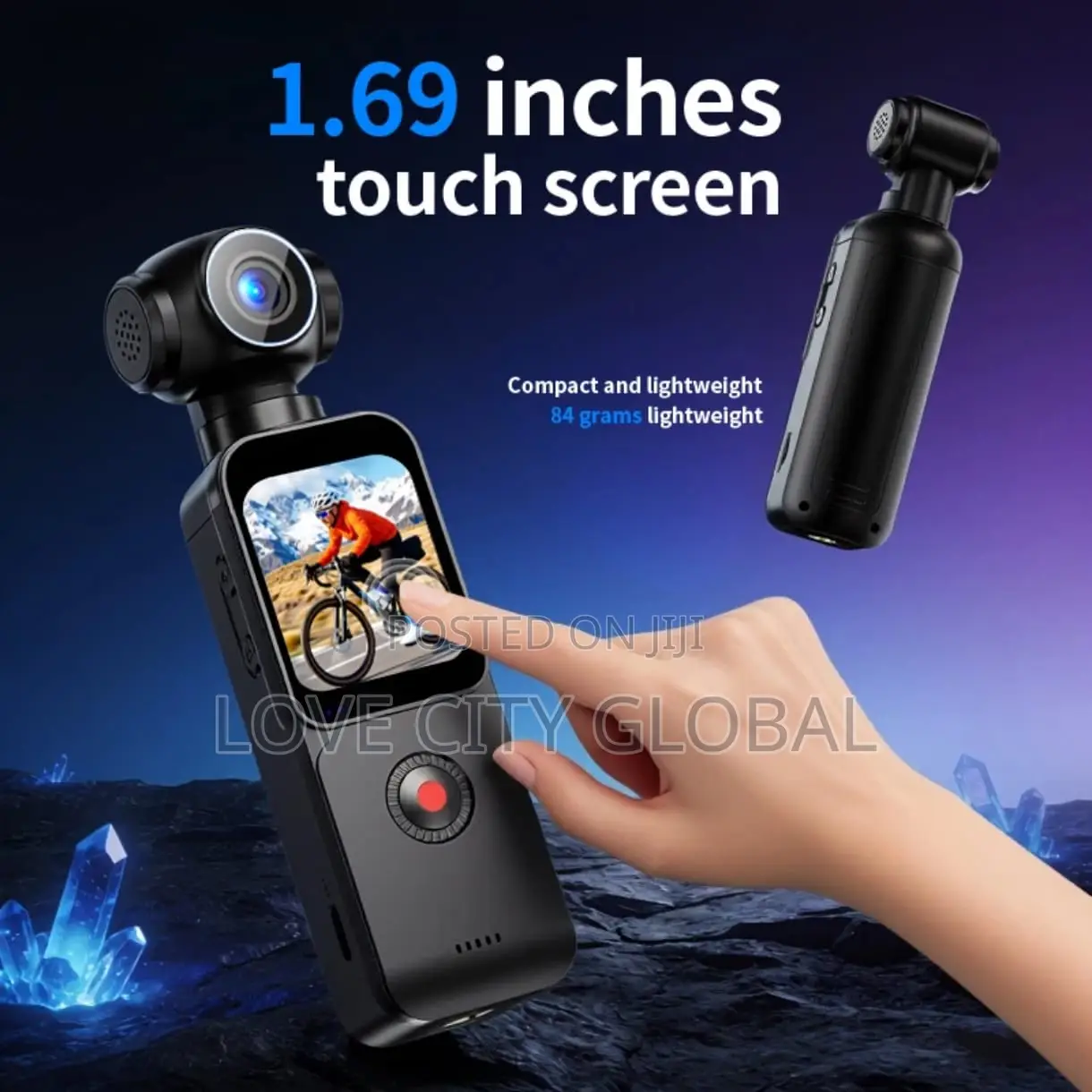Pocket Cam Touchscreen Vlog Smart Osmo Action Camera 270° Rotation