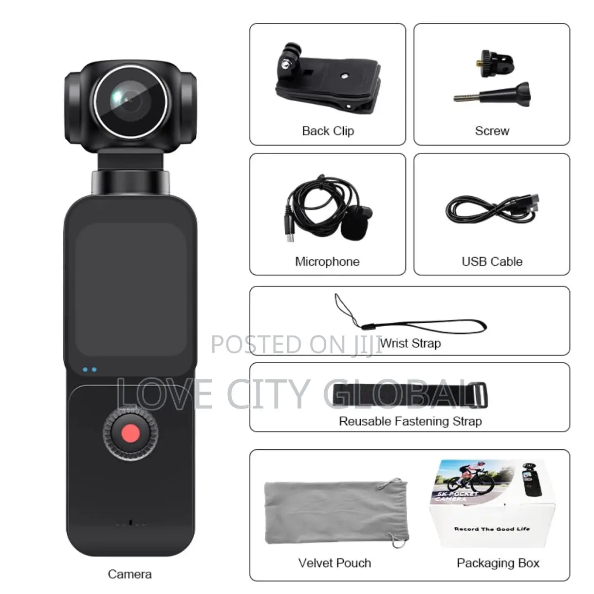 Pocket Cam Touchscreen Vlog Smart Osmo Action Camera 270° Rotation