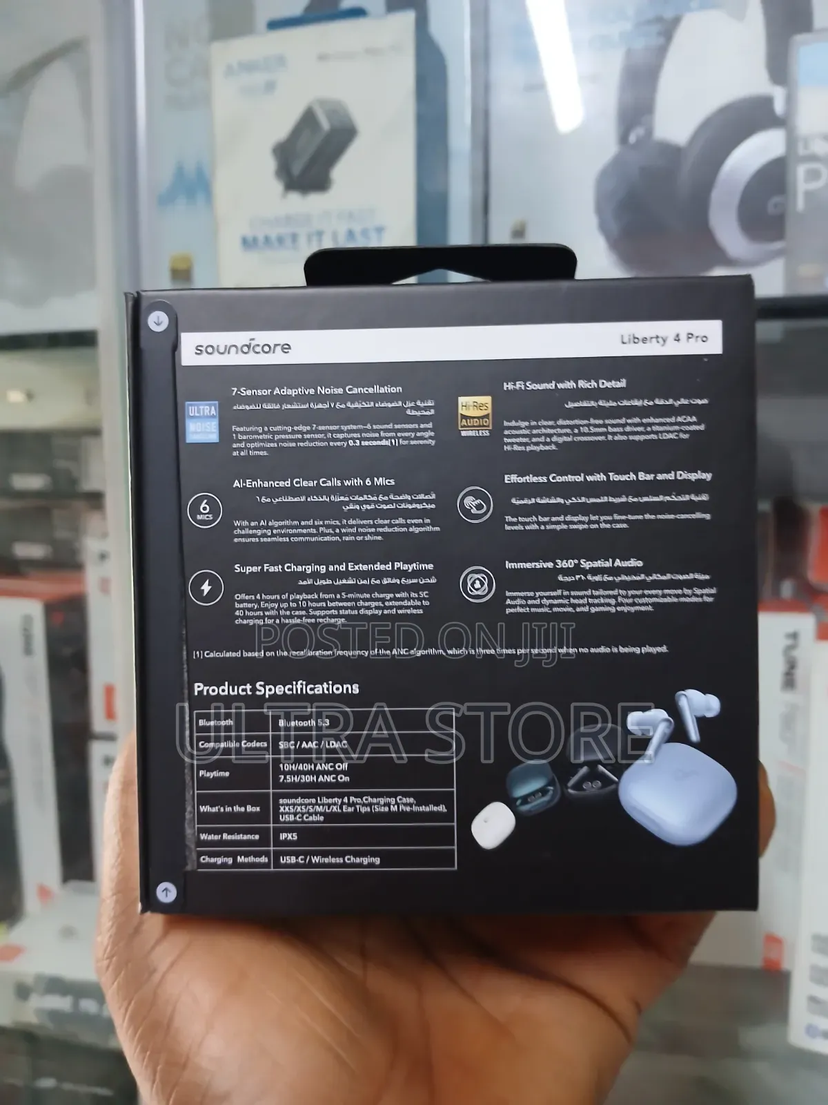 Anker Soundcore Liberty 4 Pro Noise Cancelling Wireless Earbuds