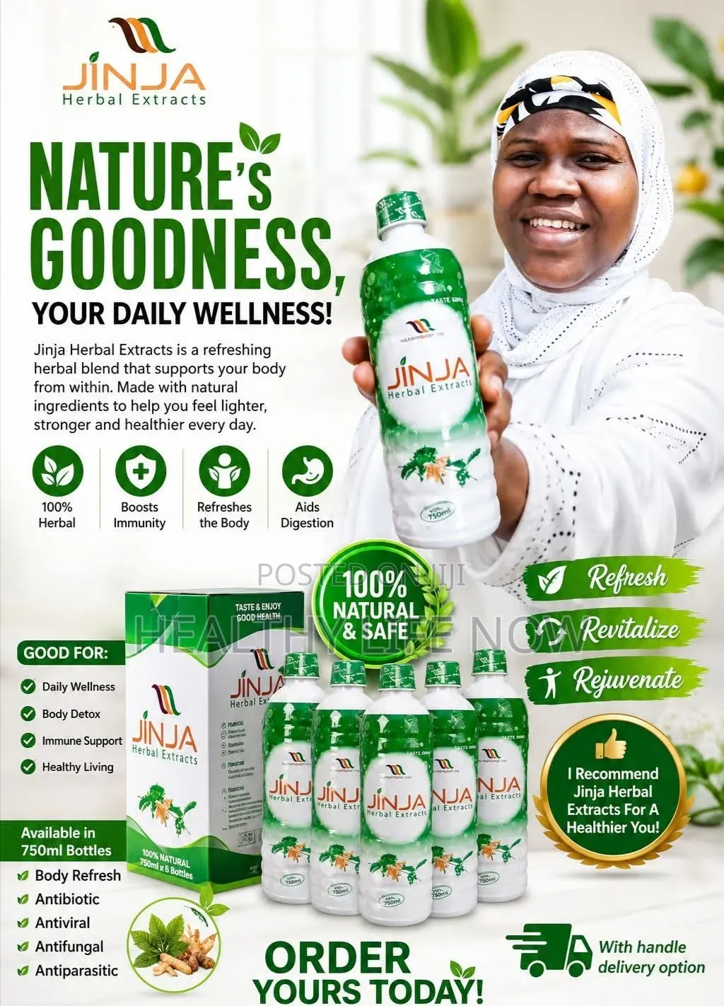 Jinja Herbal Extract Help With Reduction Of Fibroid Sizes