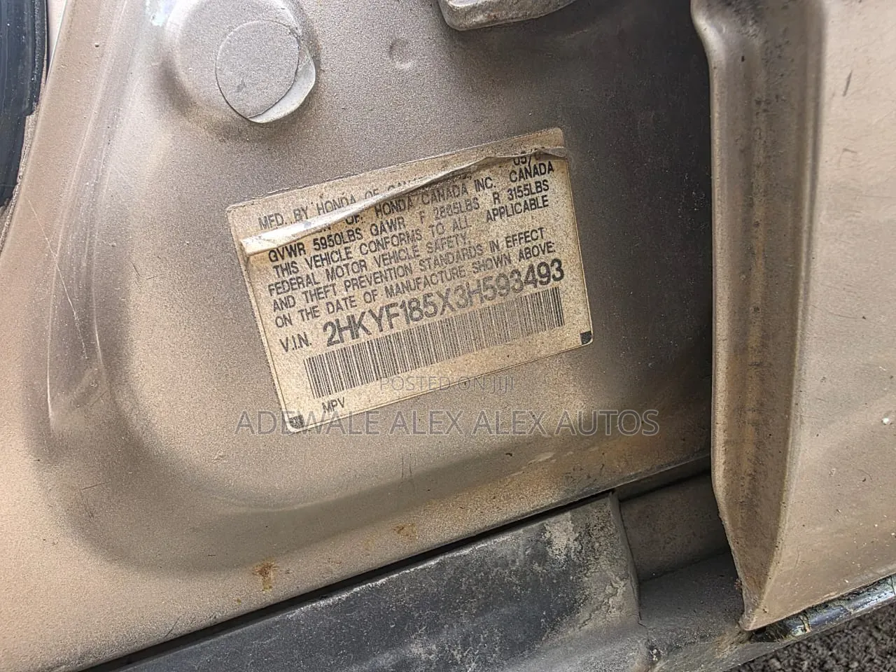 Honda Pilot 2005 Gold