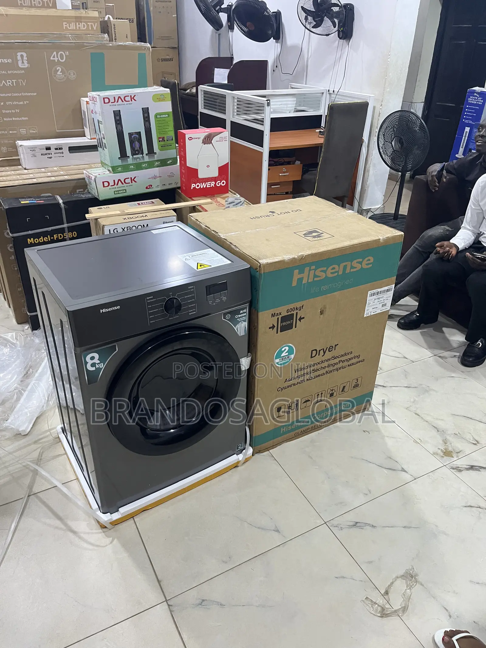 Hisense 8kg Dryer Dv1w801ut – Strong Fabric Drying Appliance