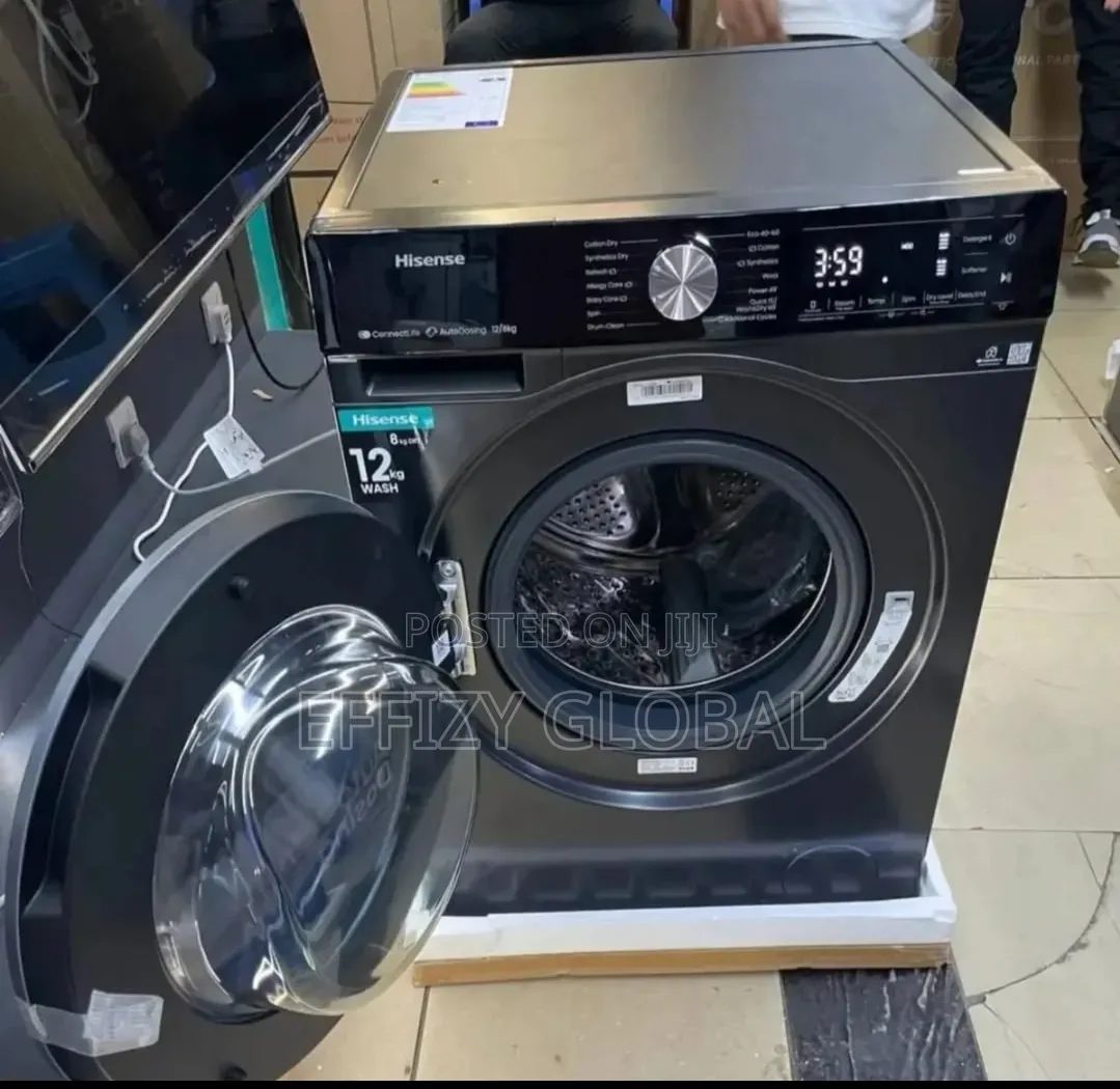 Brandnew Hisense 12kg Automatic Washing Machine Low-Power Consumption