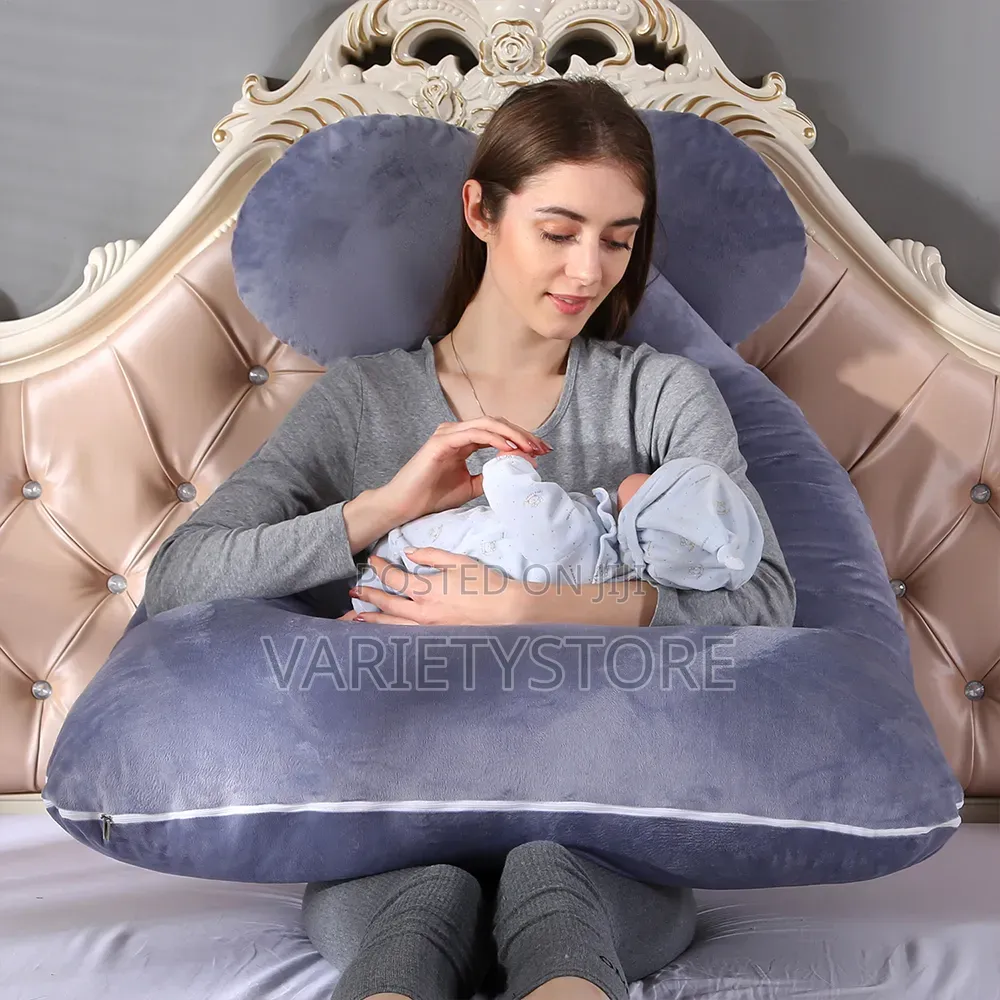U Shaped Pregnancy Support Pillow With Zipper Removable Cover