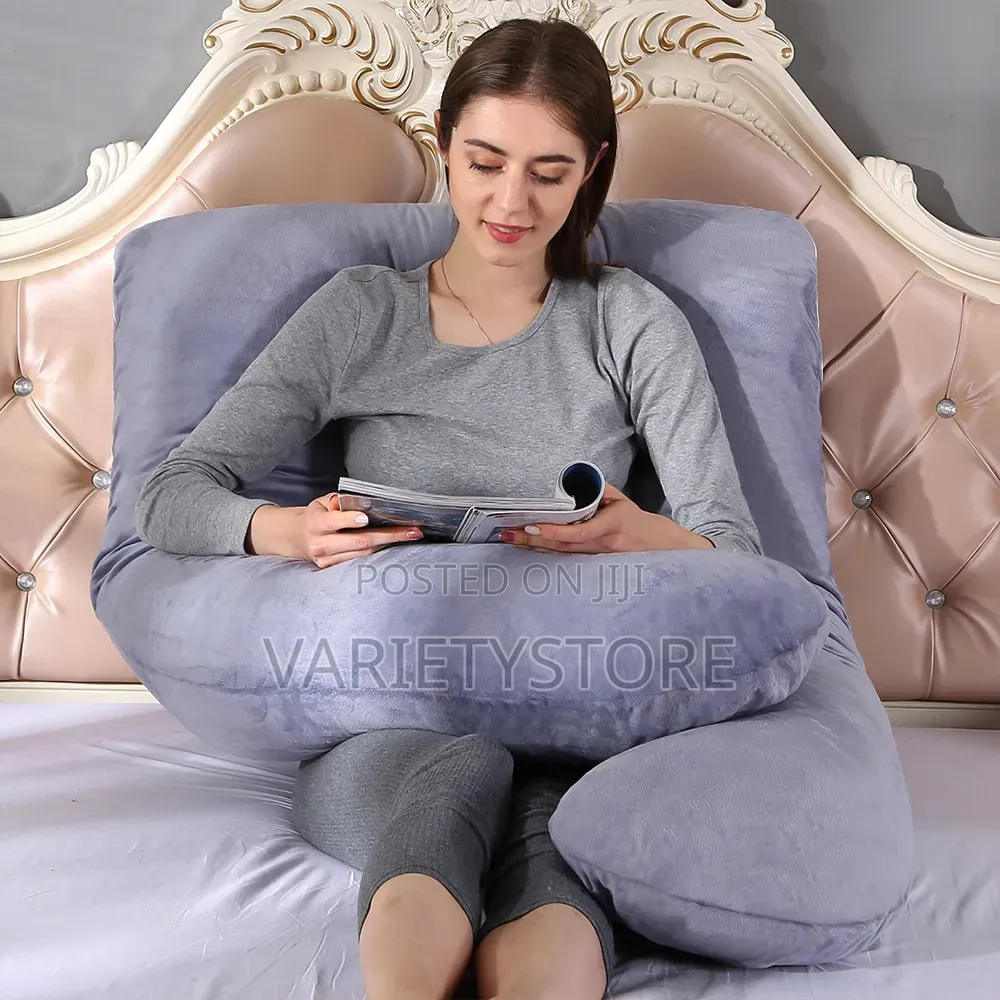 U Shaped Pregnancy Support Pillow With Zipper Removable Cover