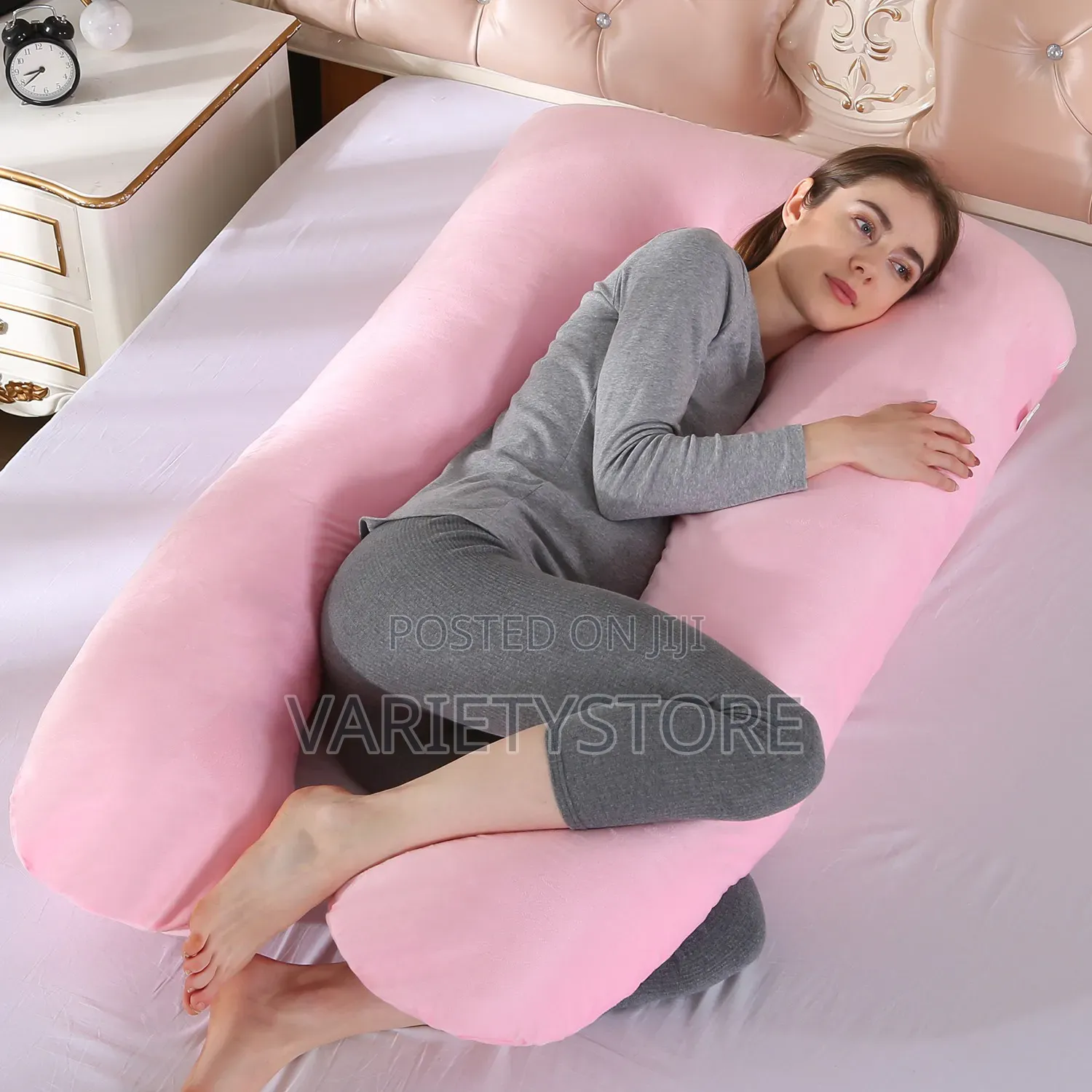 U Shaped Pregnancy Support Pillow With Zipper Removable Cover