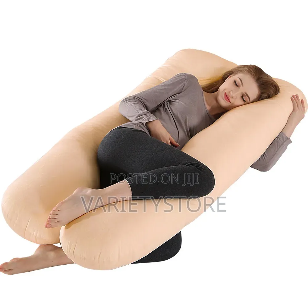 U Shaped Pregnancy Support Pillow With Zipper Removable Cover