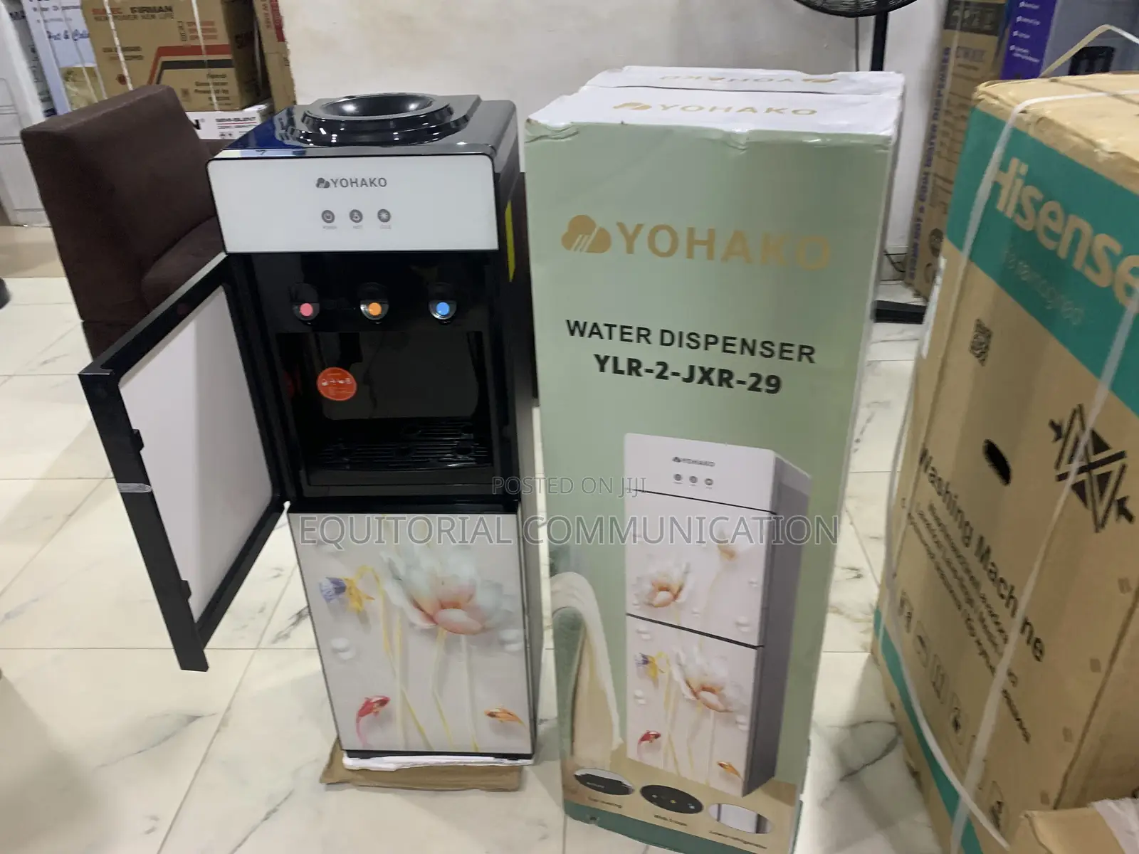 Yohako Ylr-2jxr-29 Home and Office Water Cooler With Refrigerator Cabi