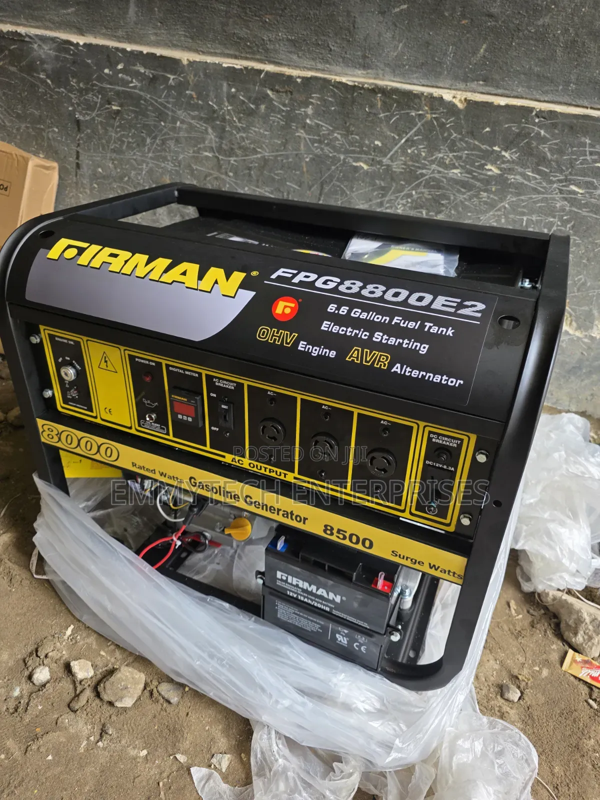 Come I Have Firman Black Petrol Gen(8.5kva)100%Copper Coil