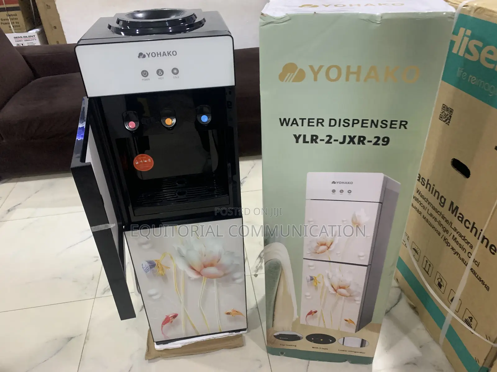 Yohako Ylr-2jxr-29 Water Cooler With Built-in Fridge for Beverage Stor